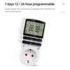 Digital Timer Switch Electronic 12/24 Hour Programmable Timing Socket EU UK US AU FR Plug Outlet Kitchen Appliance Time Control 5