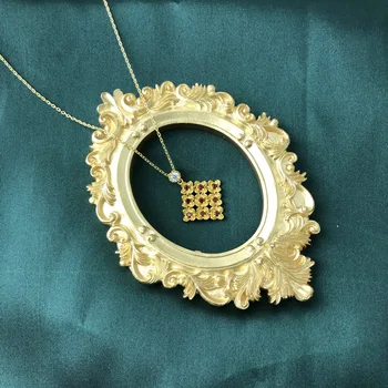 

Lamoon 9 Pieces 5mm Natural Round Red Garnet 925 Sterling Silver Flower Coat Chains Pendant Necklace Jewelry S925 LMNI029