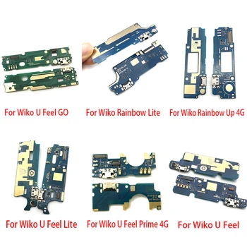 

10Pcs/Lot, USB Charging Port Board Flex Cable Connector Parts For Wiko U Feel Prime Rainbow lite Go Lenny 3 5 Robby 2 Fever 4G