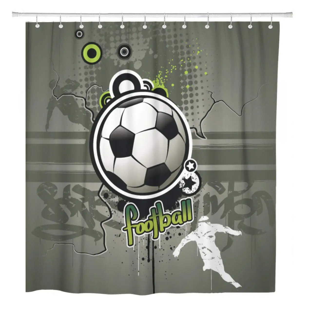 

72"x72" Shower Curtain Waterproof Polyester Fabric Nerd Crazy Jack Russell Dog at The Police Station Decorative Bathroom Bath