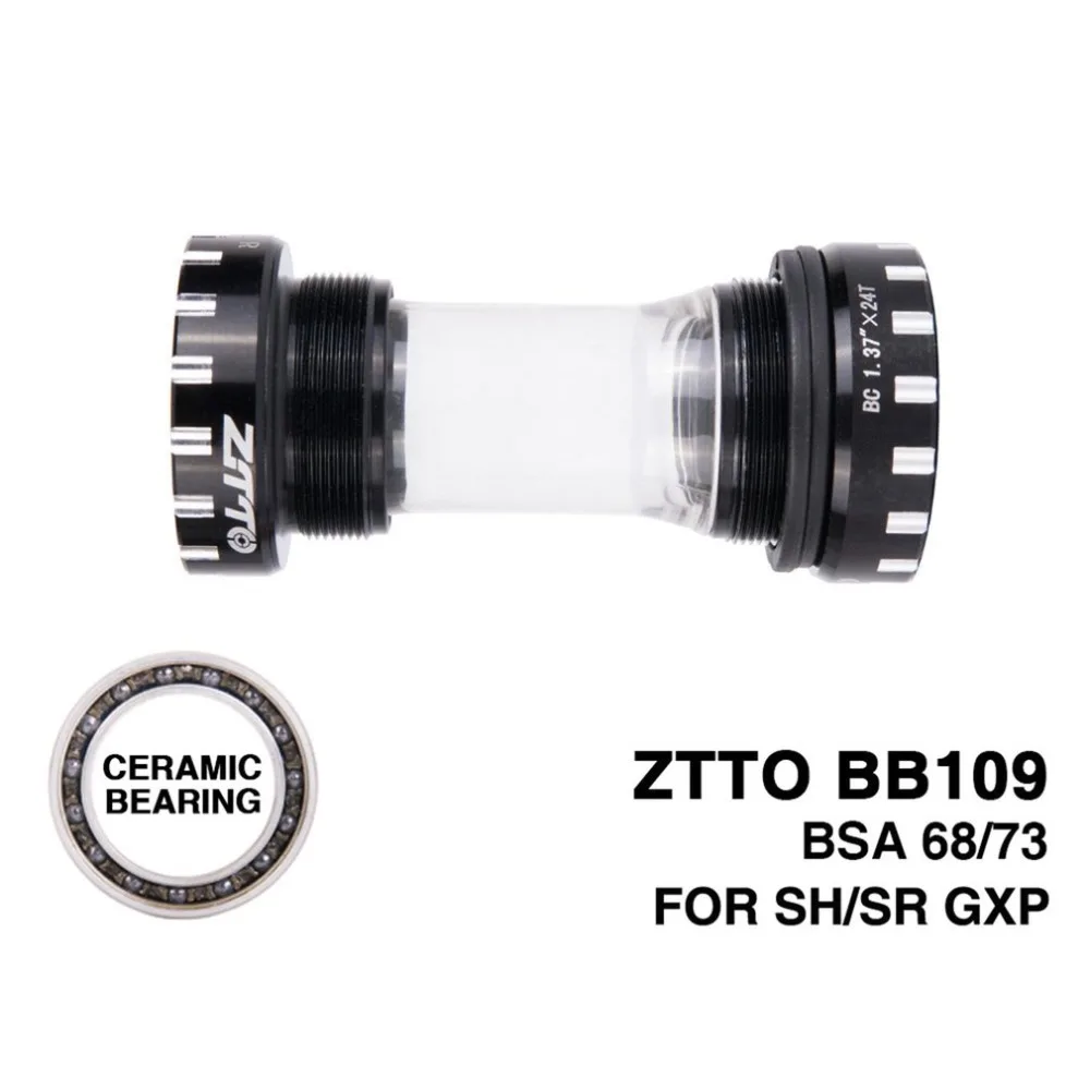 ZTTO керамический подшипник BB109 BB68 BSA68 GXP MTB дорожный велосипед внешний подшипник нижние кронштейны Prowheel 24 мм BB 22 мм GXP шатун