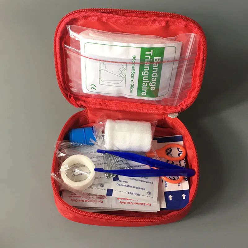 Juego de botiquín de primeros auxilios para Familia, kit de supervivencia para viaje de emergencia, Mini estuche para botiquín de primeros auxilios, 12 unidades