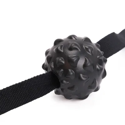 Арахис Массажный мяч Spiky Trigger Point рельефная мышца боль Стресс Лакросс мяч терапия здоровье уход для тренажерного зала Relex аппарат - Цвет: black single ball