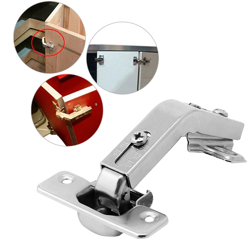 New 135&deg; Degree Corner Folded Cabinet Door Hinges Kitchen Bathroom Cupboard