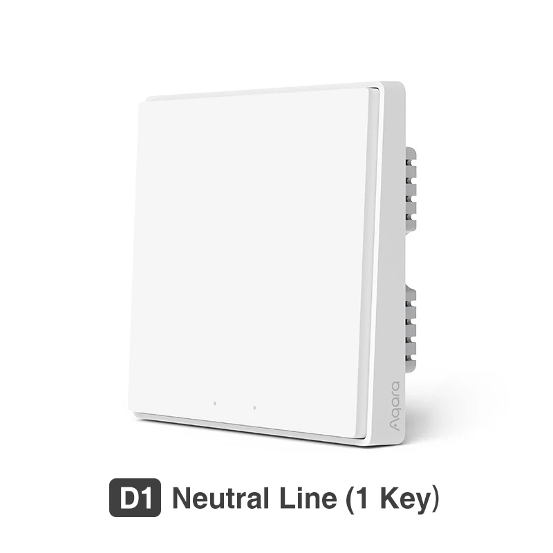 Aqara D1 Smart Switch Wireless Switch Single Fire Wire ZigBee Wireless Wall Switch Smart Home Light Control For Mihome App 