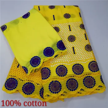 

High Quality Swiss Voile Lace 2020 African Lace Fabric African Swiss Cotton Embroidered Atiku man fabric For Party Dress 9L0106