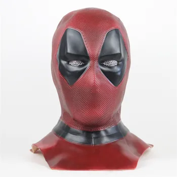 

Top Quality Deadpool 2 Mask Breathable PVC Full Face Mask Helmet Halloween Cosplay Props Wholesale Hood Helmet On Sale!!!