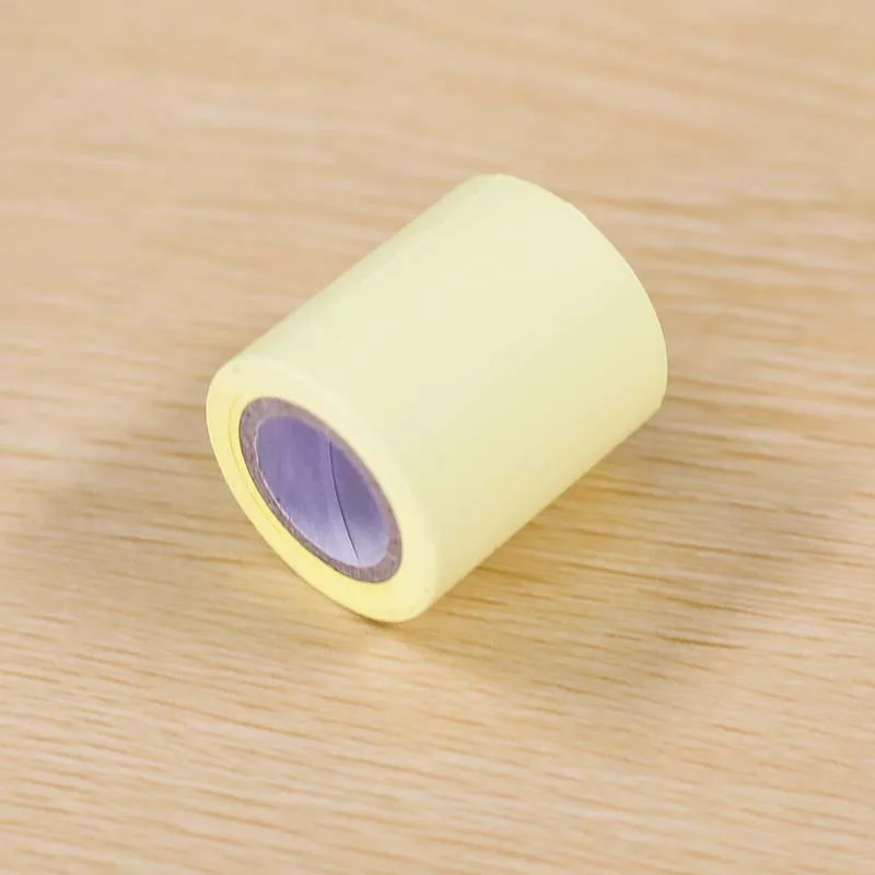 yellow 1 рулон липких заметок Kawaii блокнот для заметок школьные канцелярские товары мини офисная отрывная бумага наклейка с скотчем диспенсер полный клей - Цвет: yellow