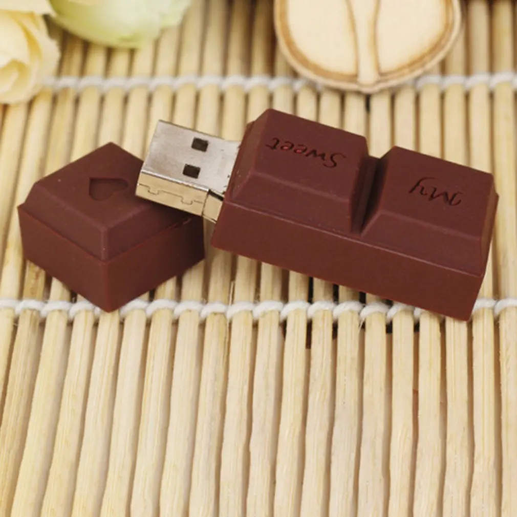 Новинка, форма шоколада, дизайн, флеш-диск USB 2,0, еда, ручка, привод, крутой, флешка, карта памяти, флешка, U диск, подарок