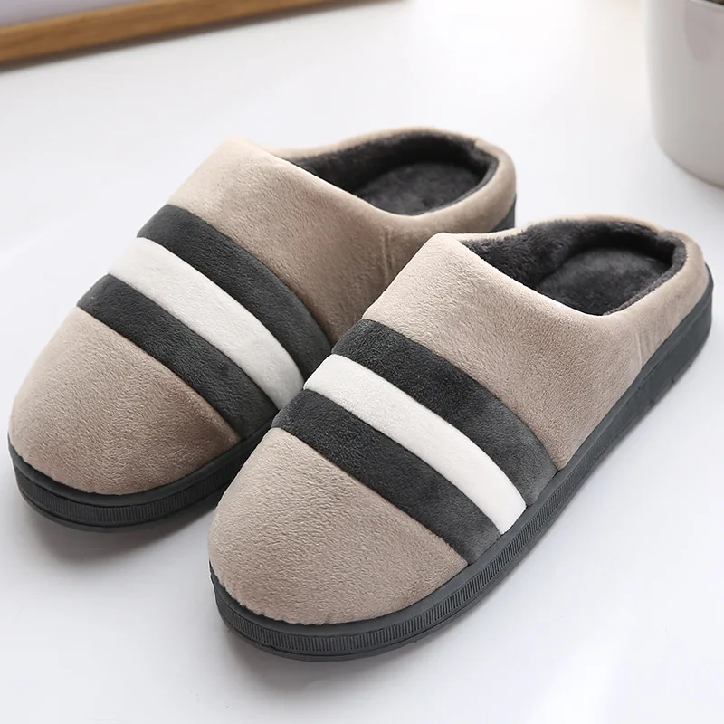 

Men Slippers Shoes Soft Velvet Indoor Floor Winter Slides Indoor Slippers Cute Home Shoe Soft Bottom Winter Warm Shoes Couple