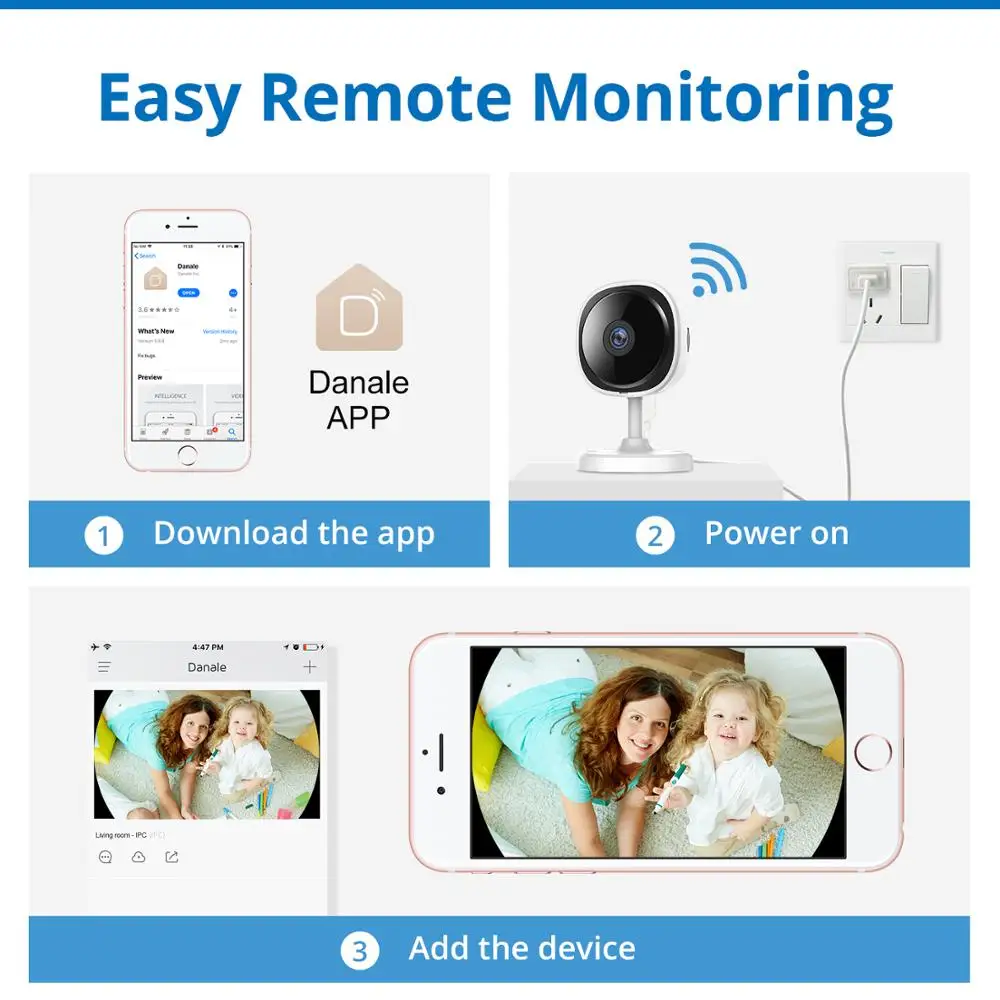 SANNCE 180 градусов Wi-Fi IP камера HD 1080P беспроводная домашняя Камера Безопасности ИК Ночное Видение детский монитор Wifi мини Сетевая камера