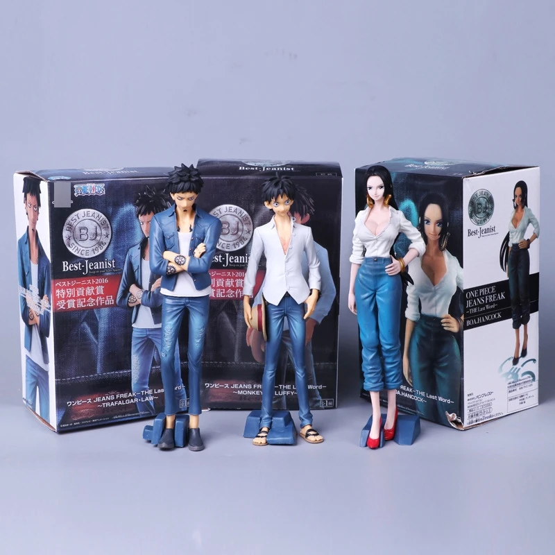 One Piece Pvc Action Figure Toys 21cm Luffy Boa Hancock Trafalgar Law Pvc Figure Toy Dolls Model For Gifts F0532
