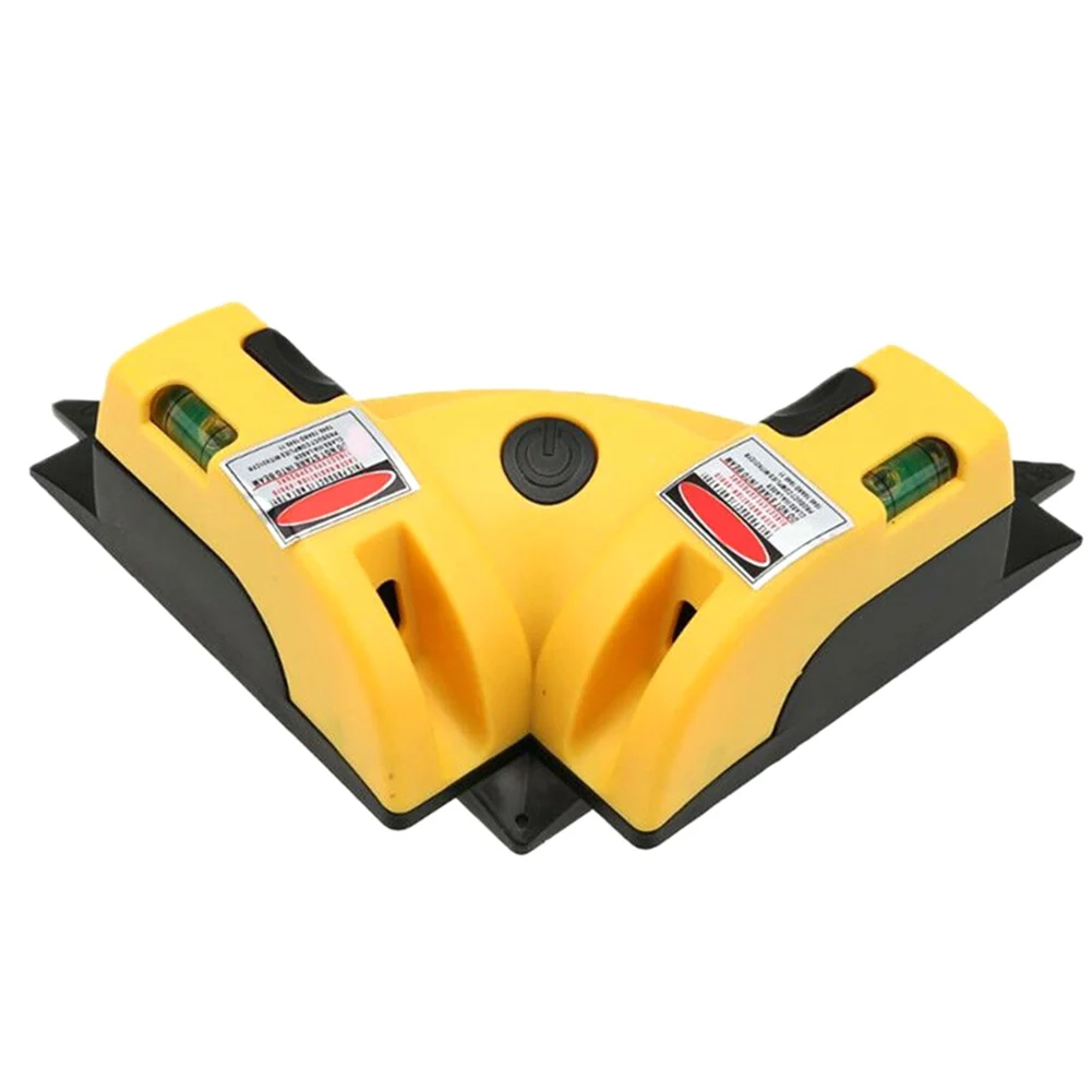 90 Degree Right Angle Vertical Horizontal Chalk Line Projection Level Tool for Floors TN88 - Цвет: Цвет: желтый