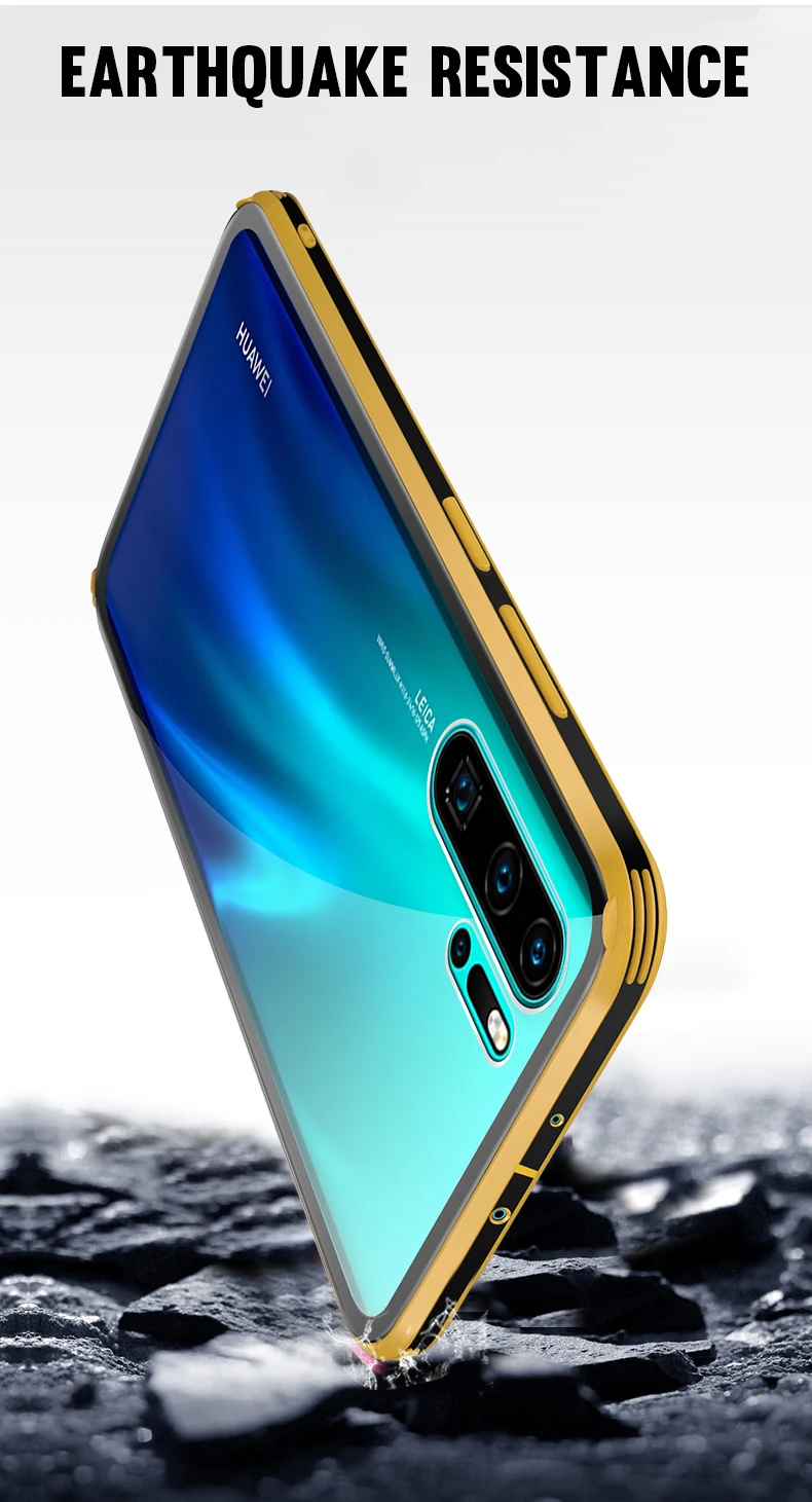 Листовое стекло чехол для huawei P30 Lite P20 P30 Pro Прозрачный Бампер задняя крышка для huawei mate 20 10 Pro mate 20X чехол Capa