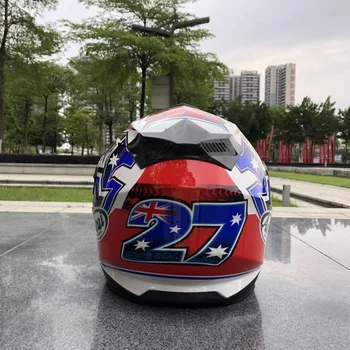 

2018 Safety Double Glasses Full Face Helmets motorcycle helmet With Inner Sun Visor Racing Helmet Size M L XL XXL