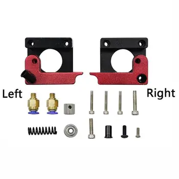 

for MK8 Extruder Aluminum Alloy Left Right Hand Arm Bracket Part For 3D Printer Parts 1.75mm Filament Extrusion Red Bowden