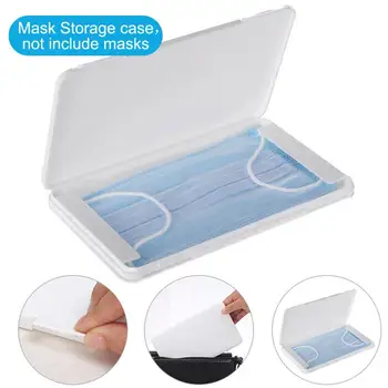 

Portable Mask Storage Box Disposable Mask Box Folder Mask Packaging Box Moisture-proof Plastic Rectangular Storage Box Durable