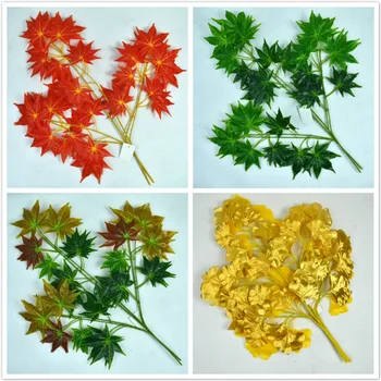 

Model Film Red Maple Branches Model Maple Leaf Landscape Garden Fake Red Maple Leaf Handfeel Leaf