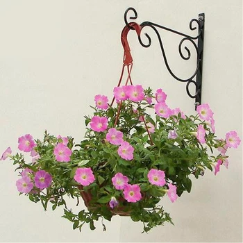 

2pcs Hanging Plant Bracket Fence Indoor Outdoor Garden For Bird Feeder Wind Chime Flower Pot Vintage Porch Wall Mount Lanterns