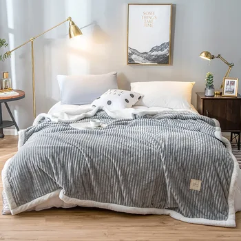 

Summer Coral Velvet Sofa Bed Blanket Multipurpose Home Office Travel Nap Blanket Soft Warm Cover Blanket Thin Nap Blanket