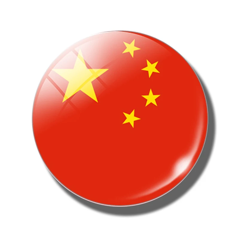 China Азия магнит для холодильника с флагом Китай Таиланд Сингапур Индия Мальдивские Острова Стекло купол магнитный холодильник наклейки Декор для дома - Цвет: China