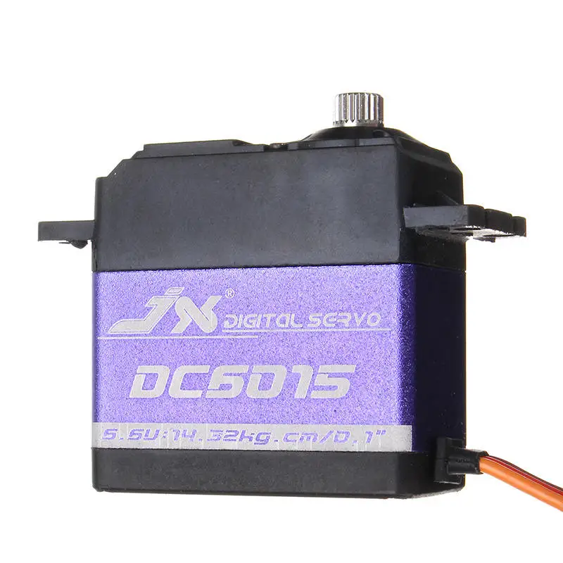 JX Servo DC6015 15 кг 60 г металлическая Шестерня цифровой сервопривод для RC Гусеничный автомобиль самолет Робот Лодка Квадрокоптер RC Запчасти Аксессуары