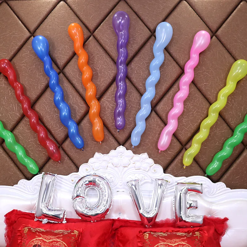 Spiral Balloon Multi Color Nightclub Decoration Birthday Party Children's Day Decoration Babyshower Kid's Toy Twist Balloon foil balloons latex balloon birthday balloons birthday balloon set party balloon set birthday party decoration set metallic sequin balloons foil number balloons metallic gold balloons aluminum balloon