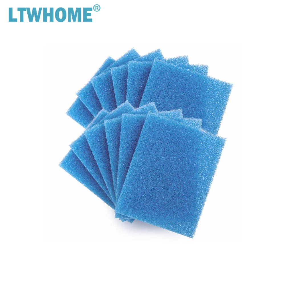 LTWHOME Ersatz Für Schaumstoff/Polypatrone Fluval C3 Power Filter Fluval C Clip On Filter Foam (10 Stueck) 3536184027