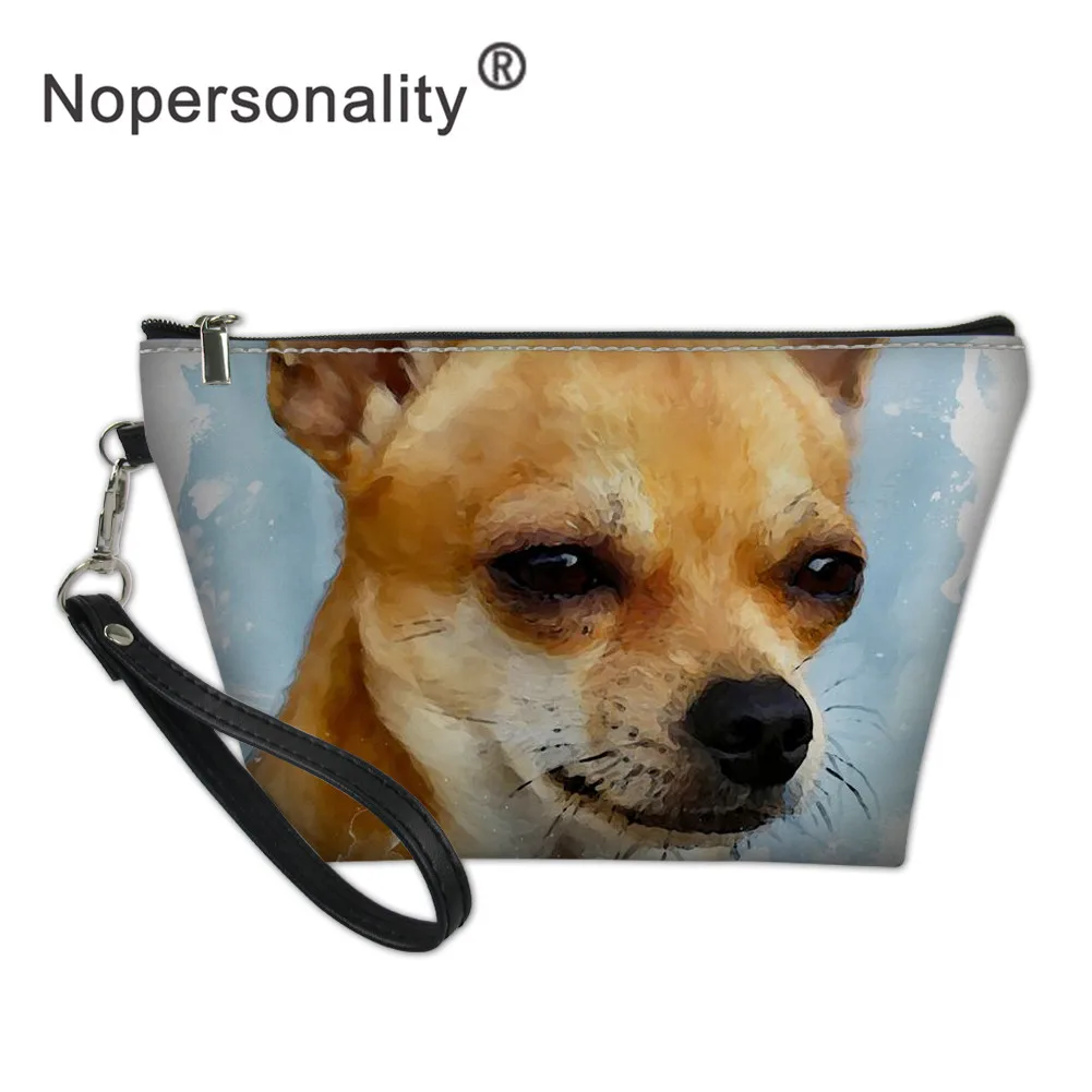 Nopersonality, косметичка для путешествий с принтом милой собаки, для макияжа, маленькая, из искусственной кожи, Женский чехол для макияжа, косметичка для мытья, косметичка - Цвет: YY1204Z8