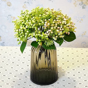 

4 Forks Artificial Berries Flower for Chirstmas Festival Party Decoration DIY Photography Props Home Garden Supplies Fake Flower