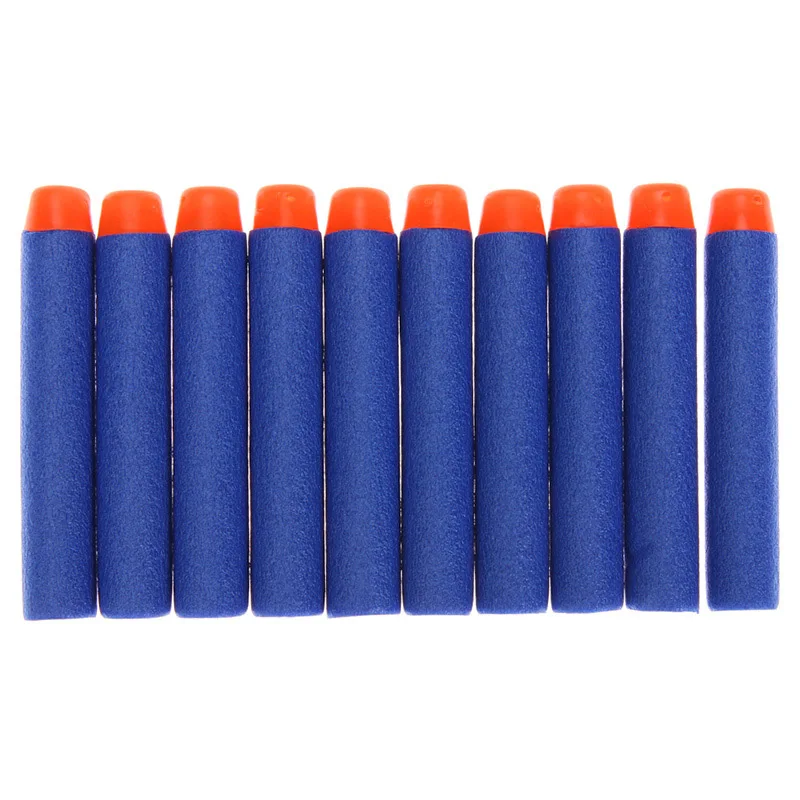 100pcs Blue Детский звуковой светильник для стрельбы, для игры, высокая точность, забивание, автоматический сброс, электрический пистолет, мишень, аксессуары для игрушек Nerf - Цвет: 100pcs Blue
