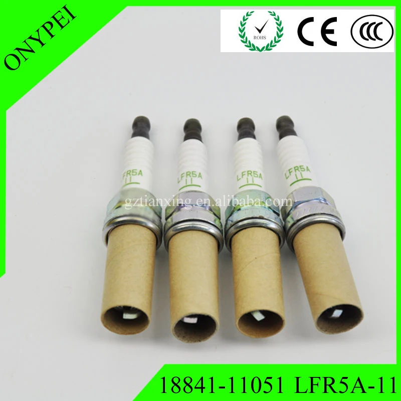 4 PCS New Spark Plugs 18841 11051 LFR5A11 For Hyundai Kia Sorento 2011