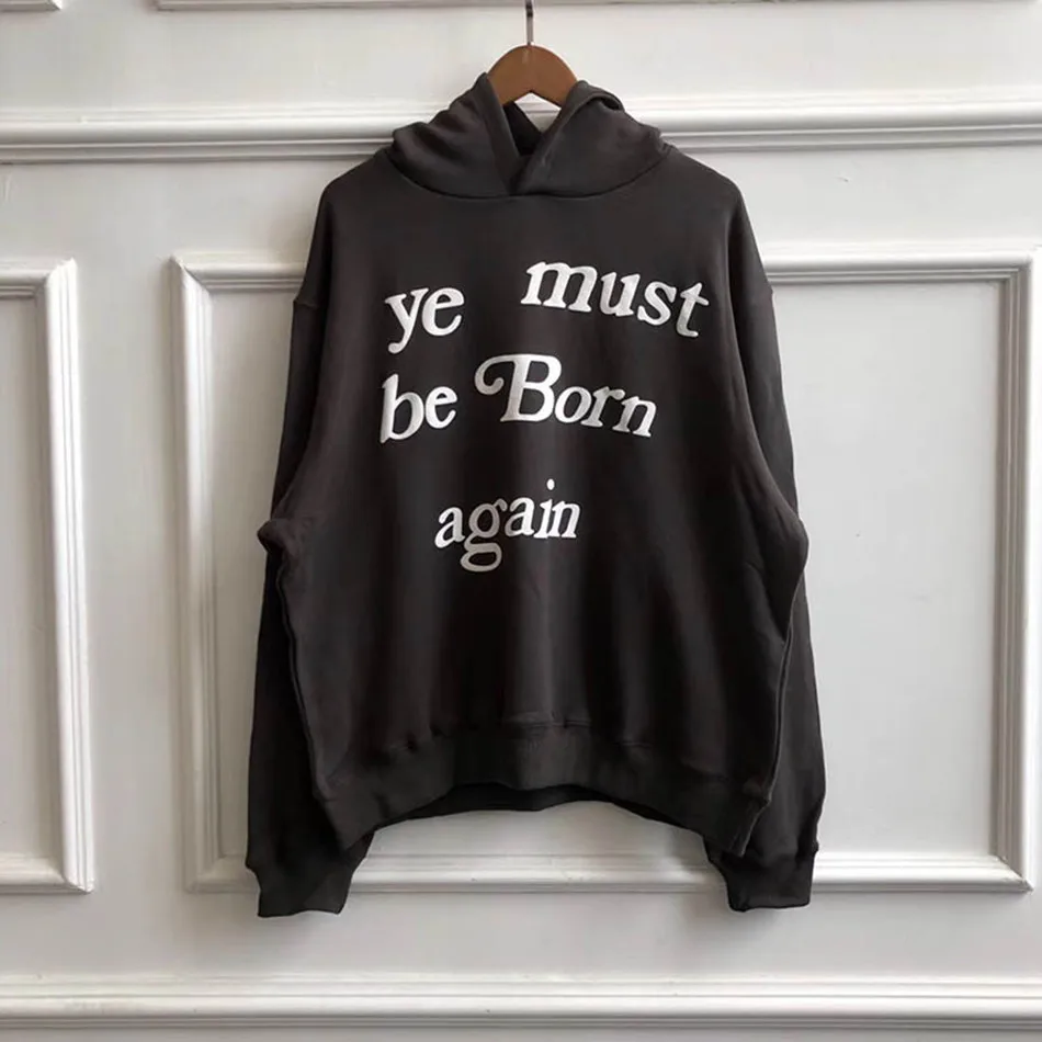 

Yellow Kanye West Sunday Service Holy Spirit KID CUDI CPFM Hoodies Men Women 3D Foam Printing Kanye West Sweatshirts Pullover
