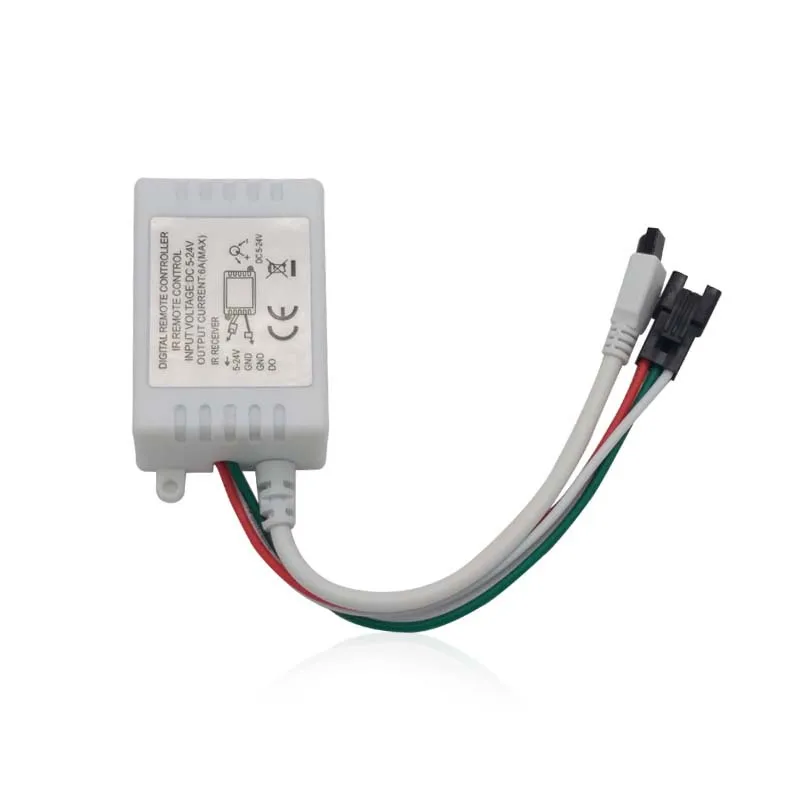 Светодиодный контроллер IR24K pixel light IC strip DC5-24V 200 режимов 1000 пикселей для полноцветного WS2811 WS2812 1903 полосы света