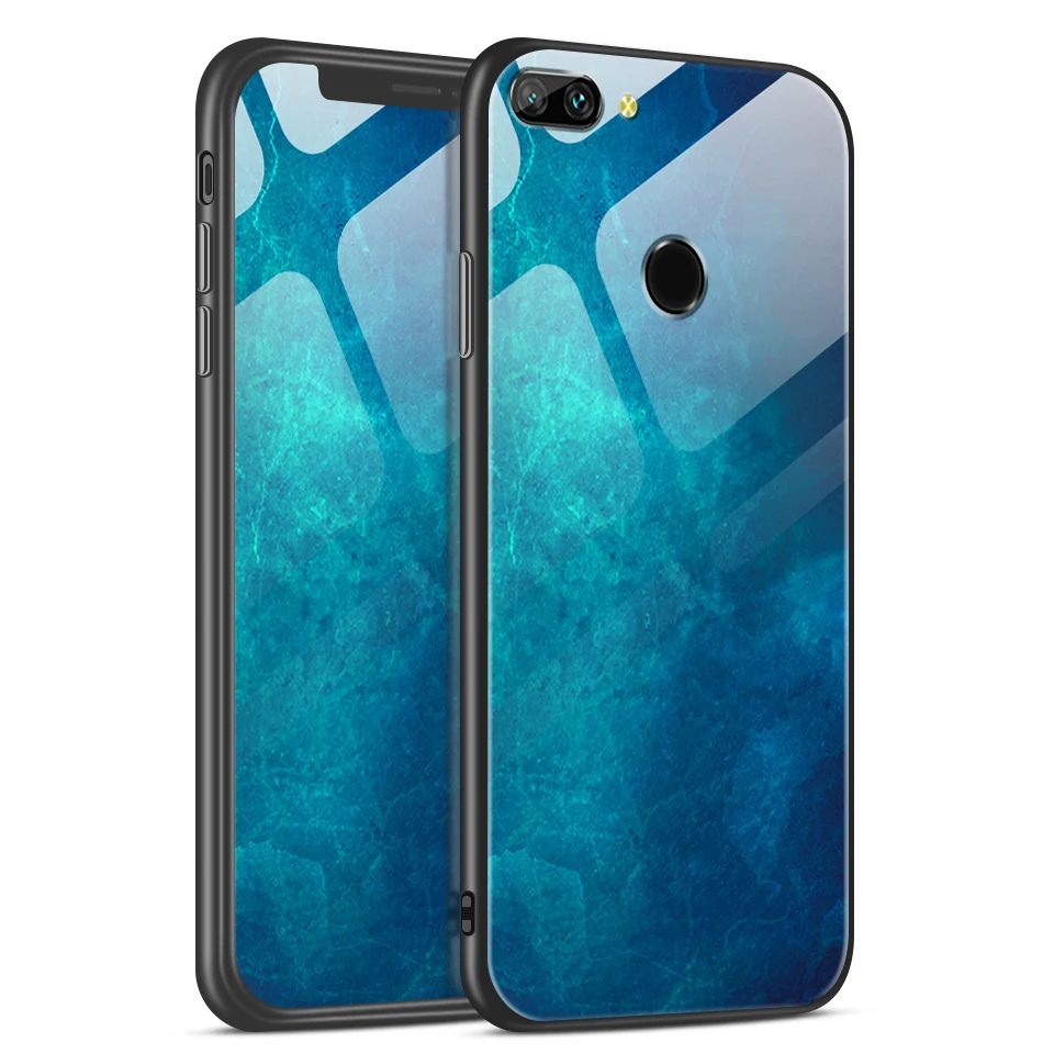 W120 Для huawei Honor 9 Lite/9 модный противоударный чехол из закаленного стекла для huawei AL00/AL10/TL10 9 lite роскошный защитный чехол - Цвет: W120