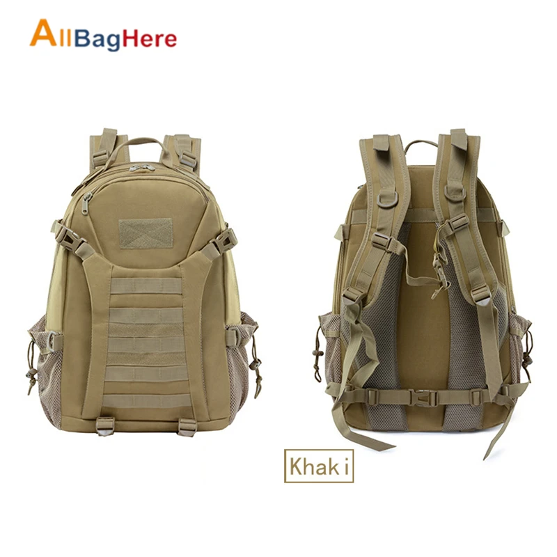 Khaki 30L военный рюкзак для мужчин износостойкий тактический Водонепроницаемый рюкзак для улицы Камуфляжный спортивный кемпинг походные Трекинговые сумки - Цвет: Khaki