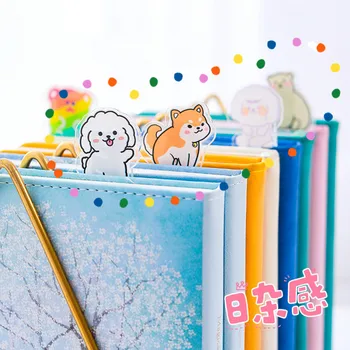 

2pcs Japanese Cute Cartoon Pattern Acrylic Small Clip Bookmark for Notebook Diary Journal Kawaii Message Paper Note Clip