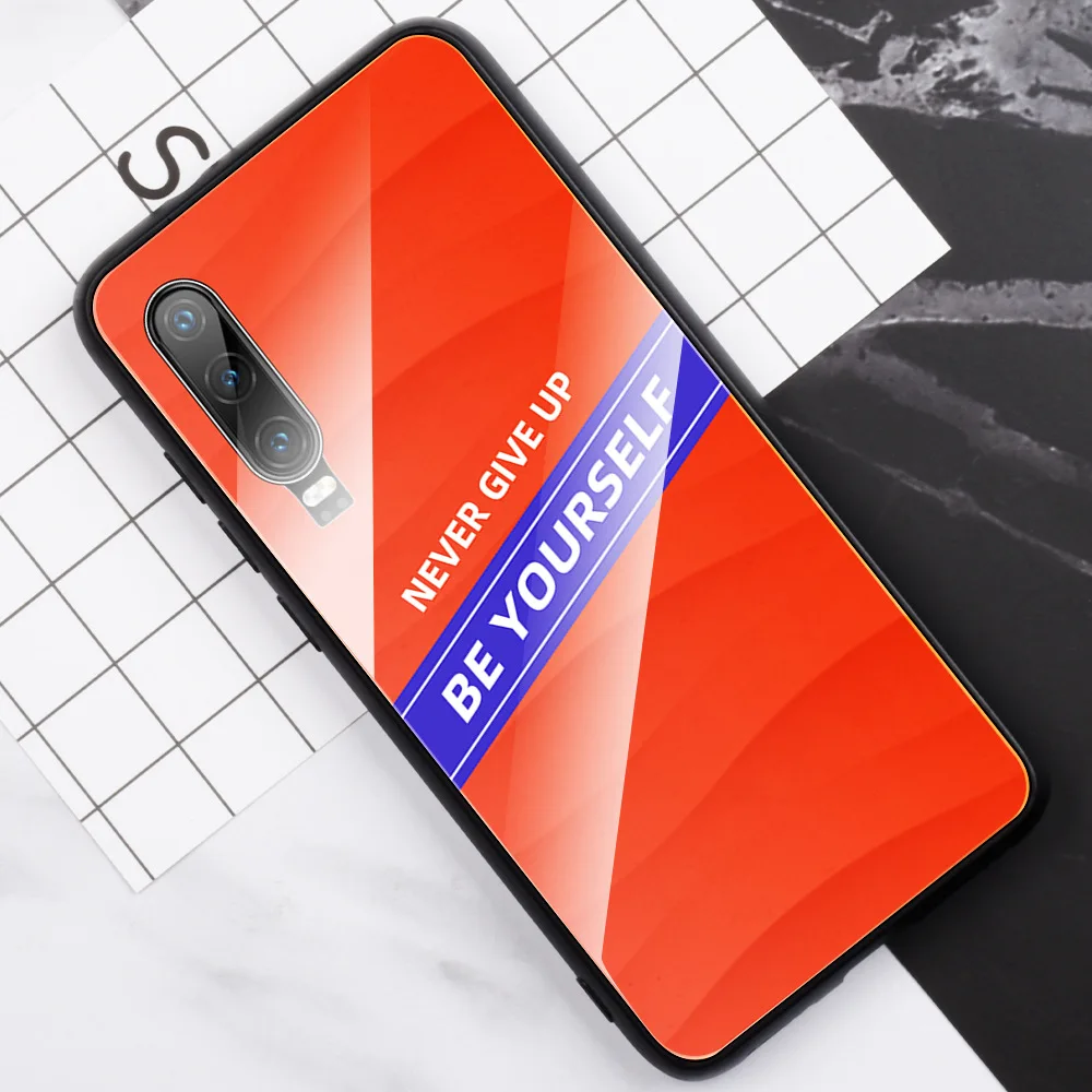 Чехол для huawei P30 Lite mate 30 Lite Nova 5 Pro Nova 5i Y9 Y9 Prime mate 20 слов Inspired glass Capa