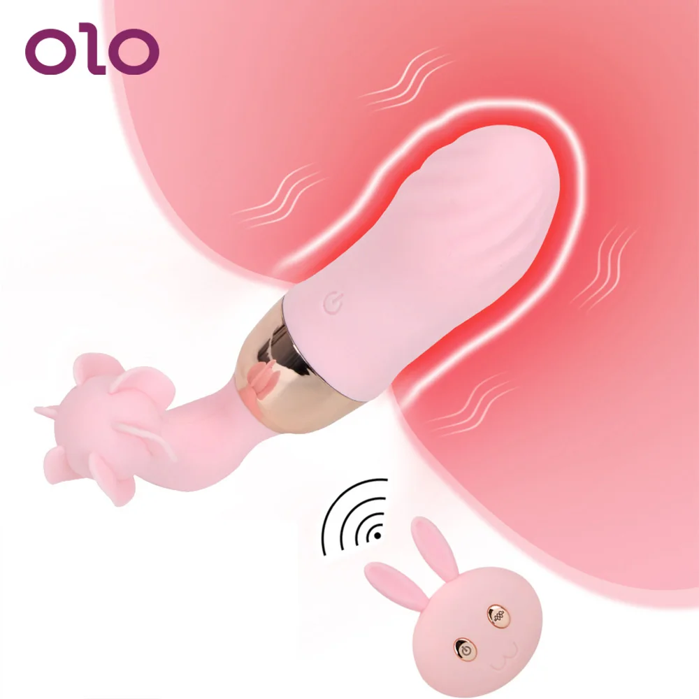 Вибратор OLO Rabbit Стимулятор клитора Вращающийся вибратор для женской мастурбации