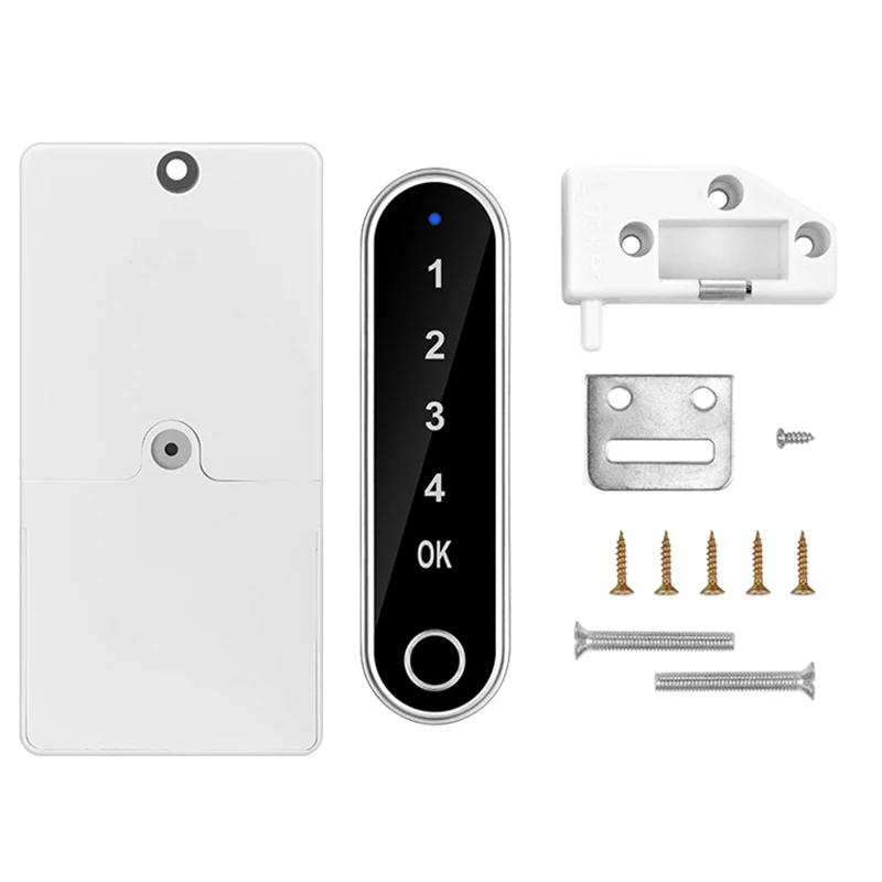 

Smart Drawer Cabinet Door Lock Fingerprint And Password Combination Electronic Door Lock USB Emergency Port Easy Installation