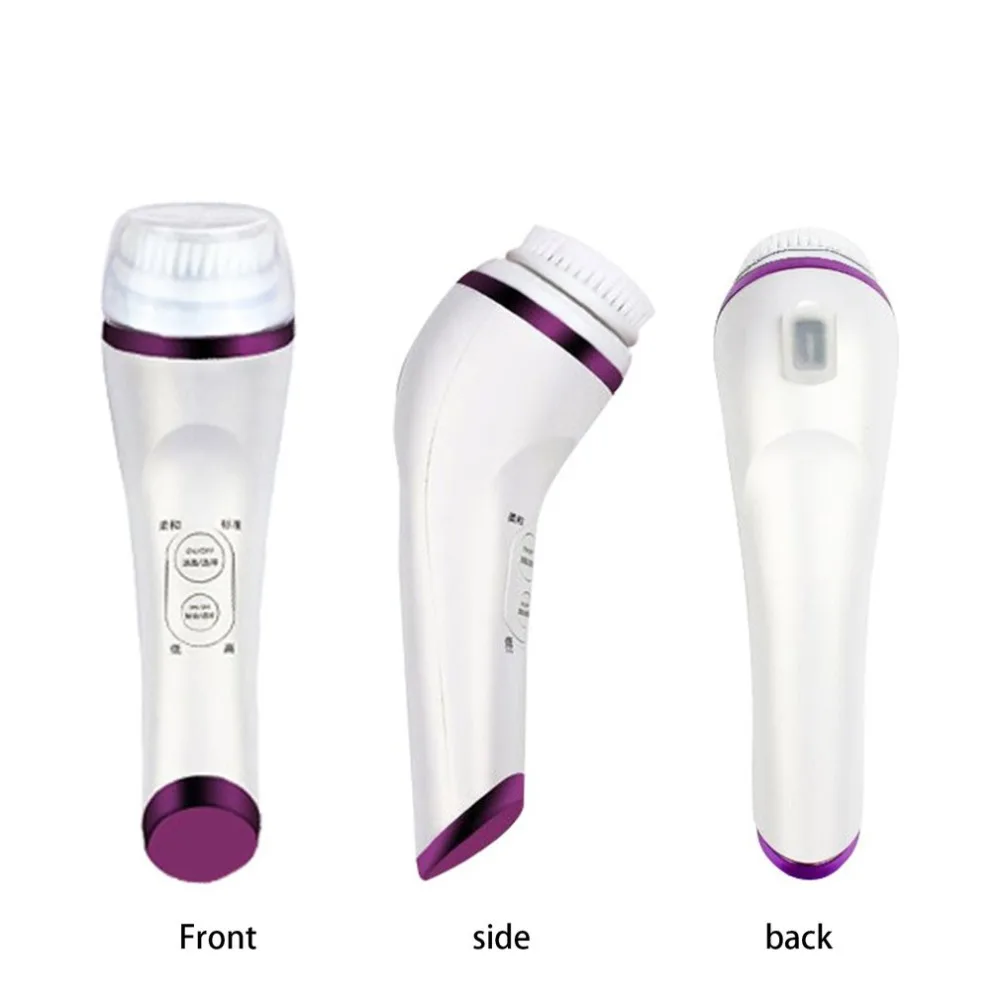 Mini Portable Ultrasonic Electric Cleansing Instrument Rechargeable Waterproof Facial Brush Beauty Tool Great Gift