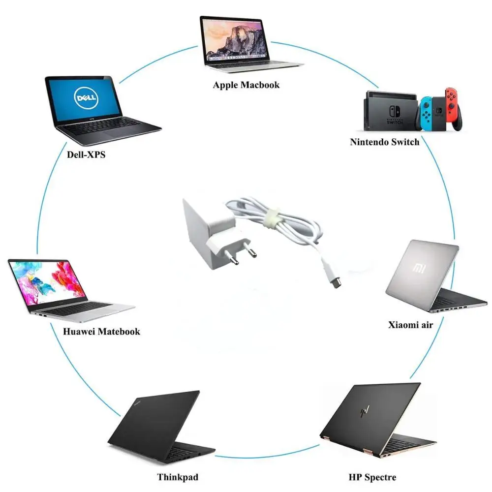 45 Вт USB-C Тип-адаптер для ноутбука MacBook Pro/Air iPad Pro samsung Chromebook Pro/плюс S10/S9 LG Nexus Pixel C/3/2