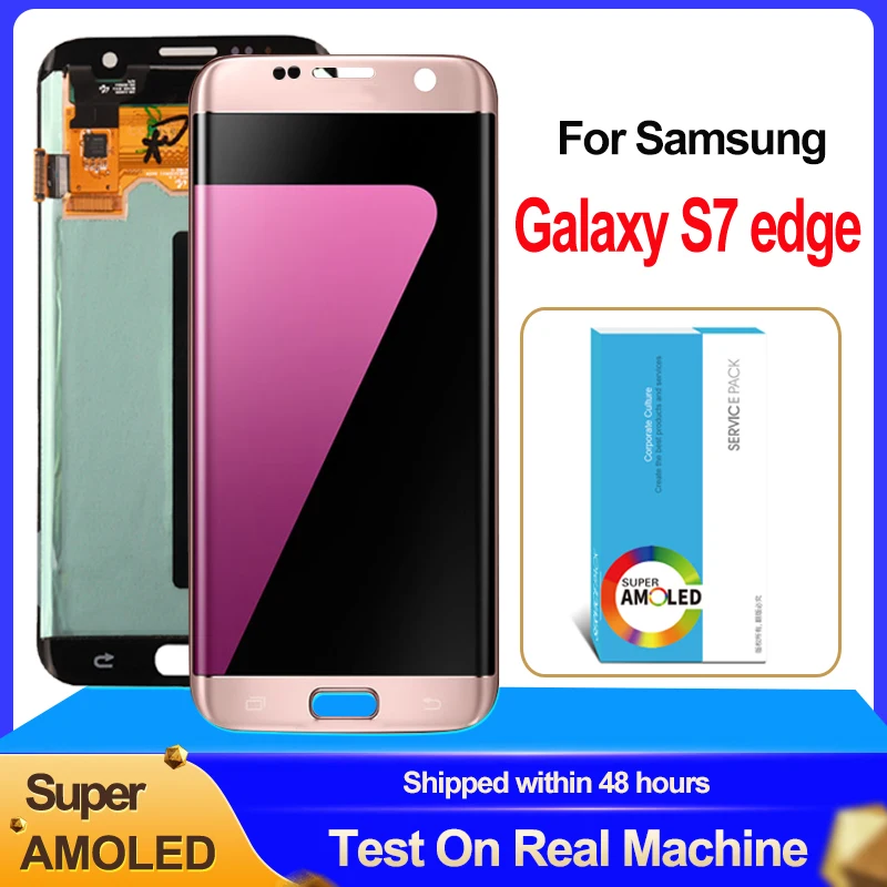 5 'ɻurn Shadow Super AMOLED для Samsung Galaxy S7 edge G935F SM-G935F ЖК-дисплей с рамкой сенсорный экран