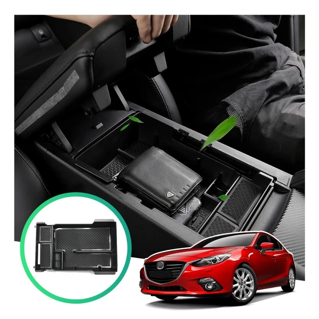 LFOTPP Auto Armlehnenablage für Mazda 3 2019 2020 2021 2022 Rutschfeste  Gummi Container Box Auto Innenraum Mazda 3 Zubehör 2022 - AliExpress