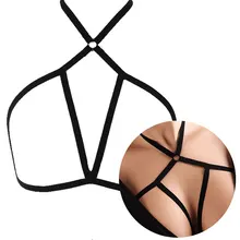 Сексуальный бюстгальтер со шнуровкой, эластичный бюстгальтер на бретельках, Клубная одежда для женщин, без бретелек, укороченный топ, нагрудная повязка, нижнее белье, эластичный ремешок, нижнее белье