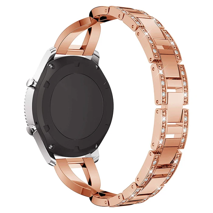 22 мм Кристалл Bling металлический ремешок часы ремешок для samsung gear S3 Frontier PUO88