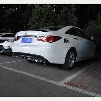 

For Hyundai Sonata 2011-2014 pressure tail Sonata paint free perforated tail ABS recumbent tail Special for refitting