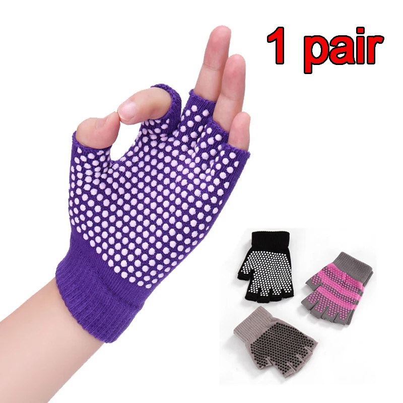 

Non Slip Gloves Cotton Women Sport Gloves Unisex Breathable Fitness Half-finger Outdoor Driving Exercise Mitten