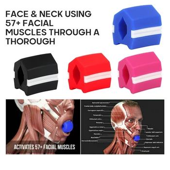 

Face line Lifting Facial Muscles Exerciser Soft Silicone Toner Face-lifting Masseter Cheek Lift Artifact Tools face care tool
