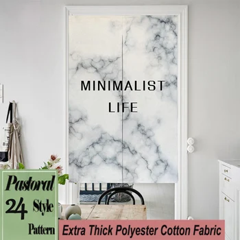 

Japanese Cotton linen Fabric Noren Hanging Doorway Curtains Nordic Simple Pattern For Kitchen Bedroom Restaurant Decorative